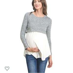 Maternity and nursing top